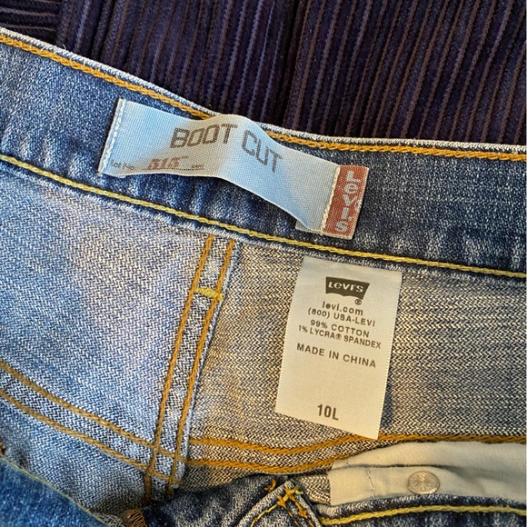 Levi’s medium wash boot cut jeans 10 Long - Picture 4 of 8